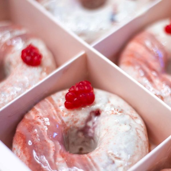 Baked Raspberry Donuts