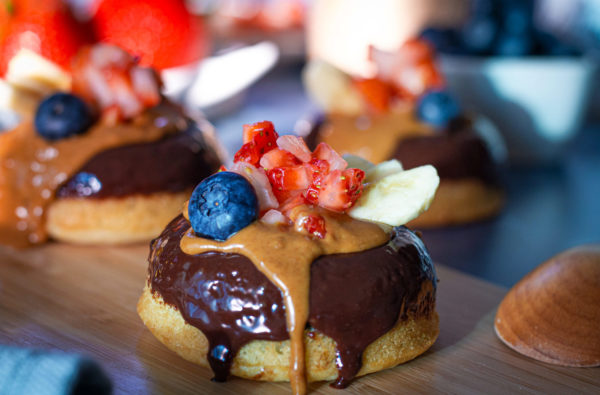 Baked Morning Pancake Donuts